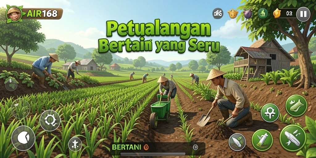 Antarmuka AIR168 yang menarik untuk bertani dengan berbagai fitur.