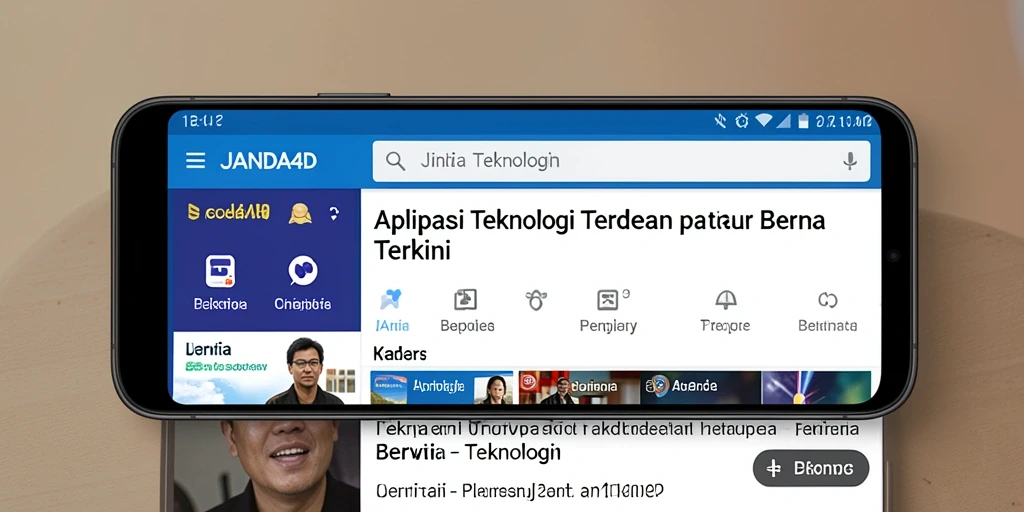 Screenshot antarmuka aplikasi JANDA4D yang interaktif.