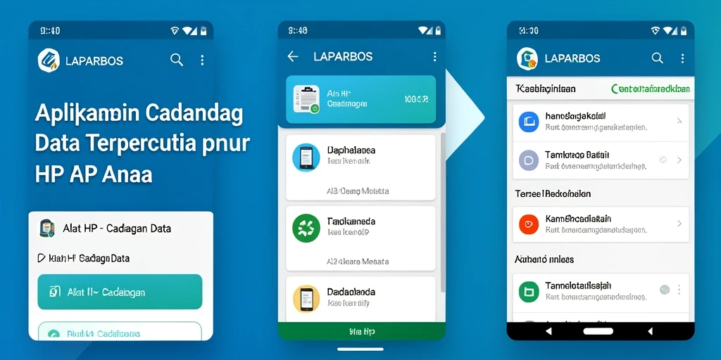 Tampilan antarmuka LAPARBOS yang sederhana dan fungsional.