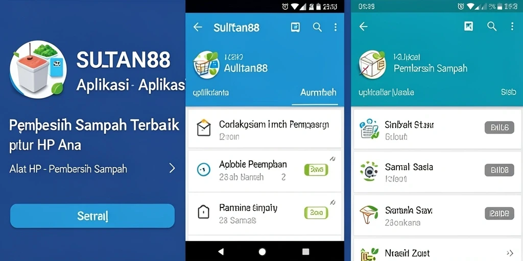 Antarmuka aplikasi SULTAN88 yang intuitif untuk pembersihan sampah.