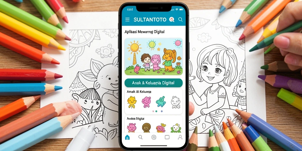 Tampilan antarmuka aplikasi SULTANTOTO yang menarik untuk mewarnai.